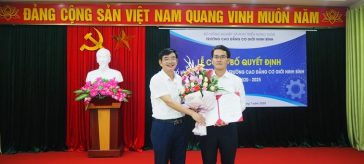 Lễ công bố Quyết định bổ nhiệm lại Hiệu trưởng Trường Cao đẳng Cơ giới Ninh Bình