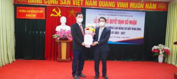 Lễ công bố quyết định bổ nhiệm Phó hiệu trưởng Trường Cao đẳng Cơ giới Ninh Bình nhiệm kỳ 2022-2027