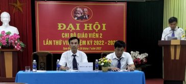 ĐẠI HỘI CHI BỘ GIÁO VIÊN 2 LẦN THỨ VII, NHIỆM KỲ 2022-2025