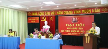 ĐẠI HỘI CHI BỘ GIÁO VIÊN 4 LẦN THỨ III, NHIỆM KỲ 2022-2025