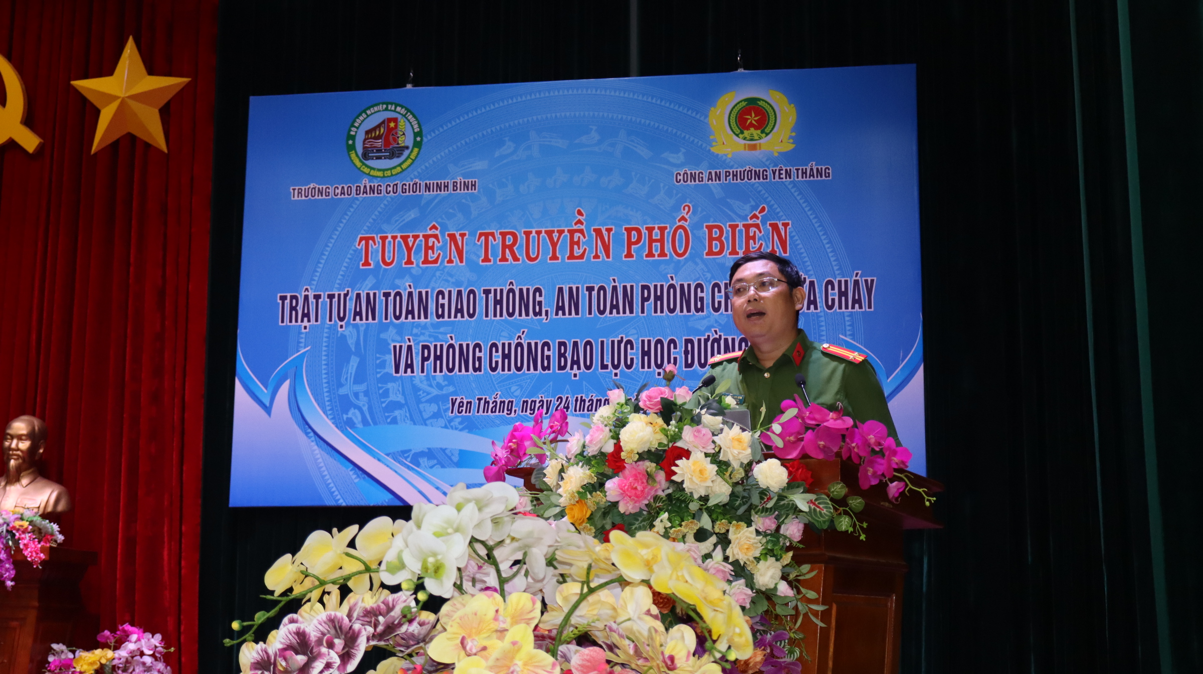 Hội nghị tuyên truyền về trật tự an toàn giao thông, phòng chống bạo lực học đường, phòng cháy, chữa cháy và cứu hộ cứu nạn năm 2025 2 IMG 3769
