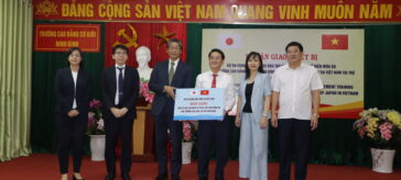 Trường Cao đẳng Cơ giới Ninh Bình nhận bàn giao thiết bị: Dự án “Cung cấp thiết bị đào tạo nghề Kỹ thuật chế biến món ăn cho Trường Cao đẳng Cơ giới Ninh Bình” sử dụng vốn thuộc Chương trình viện trợ không hoàn lại cấp cơ sở của Chính phủ Nhật Bản.