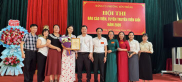 GIẢNG VIÊN LÃ THỊ HẢI YẾN ĐẠT GIẢI NHẤT HỘI THI BÁO CÁO VIÊN, TUYÊN TRUYỀN VIÊN GIỎI PHƯỜNG YÊN THẮNG NĂM 2026