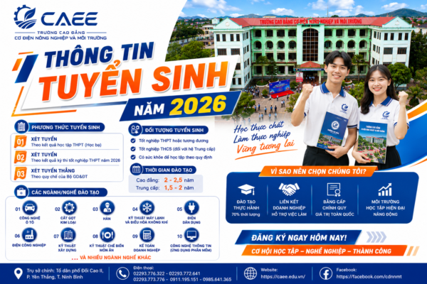 Thông báo tuyển sinh 2026